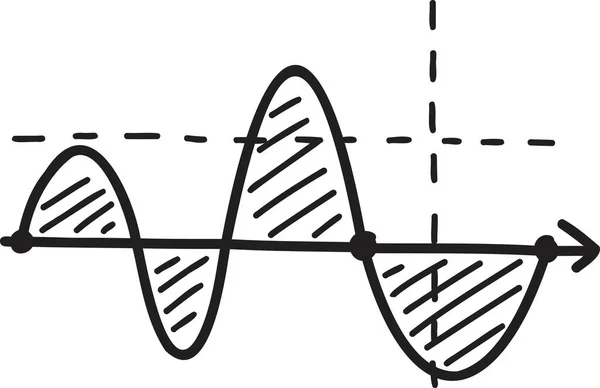 Hand Ritade Diagram Illustration Isolerad Bakgrund — Stock vektor