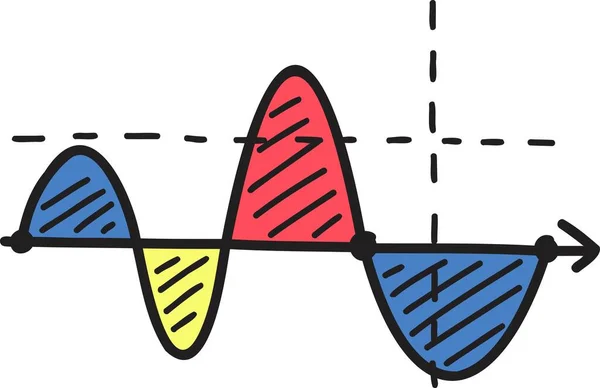 Çizimi Grafik Çizimi Arkaplanda Izole Edildi — Stok Vektör