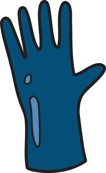 Hand Getekend Tuinieren Handschoenen Illustratie Geïsoleerd Achtergrond — Stockvector