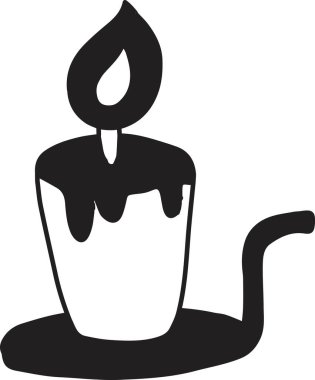 Arka planda yılbaşı için el yapımı şamdan izole edilmiş.