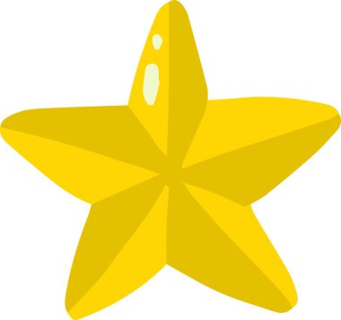 El çizimi Noel yıldızı çizimi arka planda izole edilmiş