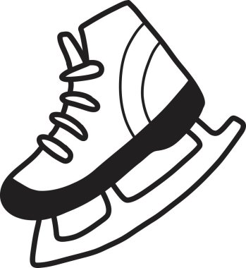 El yapımı buz patenleri arka planda izole edilmiş.