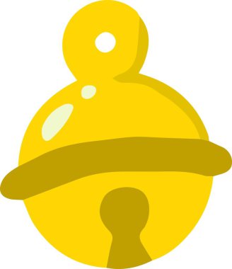 El çizimi Noel çanı çizimi arka planda izole edilmiş