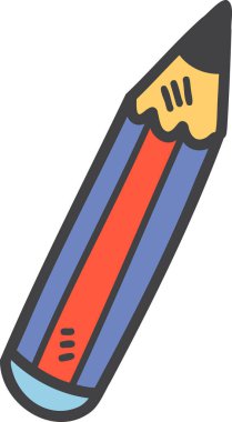 El çizimi kalem çizimi arkaplanda izole edildi