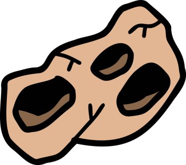 El çizimi meteor çizimi arka planda izole edildi