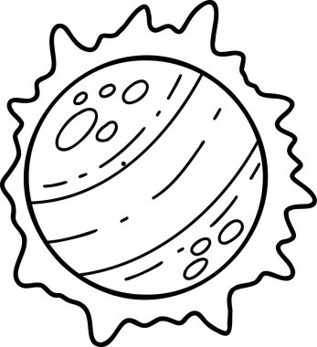 El çizimi güneş çizimi arkaplanda izole