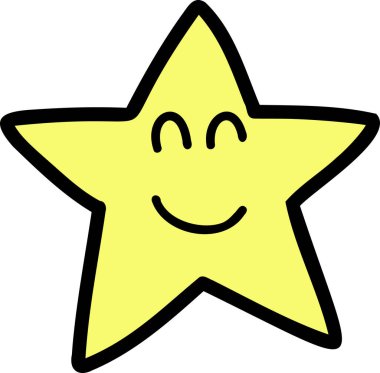 El çizimi yıldızlar arka planda izole bir şekilde parlıyor.