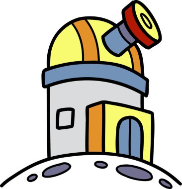 El çizimi uzay istasyonu çizimi arkaplanda izole edildi