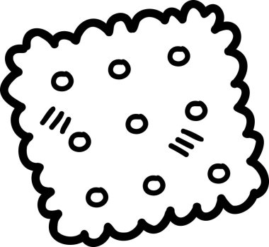 El yapımı bisküviler arka planda izole edilmiş.