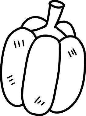 El çizimi balkabağı çizimi arkaplanda izole