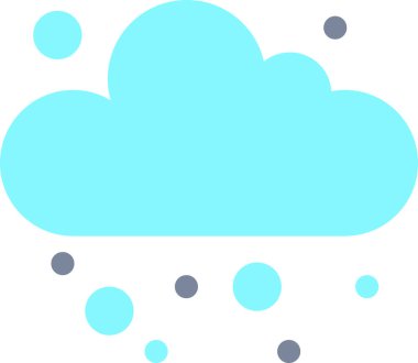 Bulutlar ve kar resimlemesi arka planda en az düzeyde izole edilmiş