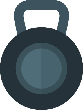 Arkadan izole edilmiş halter biçiminde dambıl illüstrasyonu