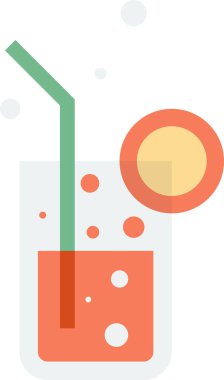 Arka planda izole edilmiş limon suyu illüstrasyonu