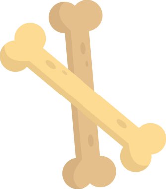 Arka planda izole edilmiş en az biçimdeki çapraz kemik çizimi