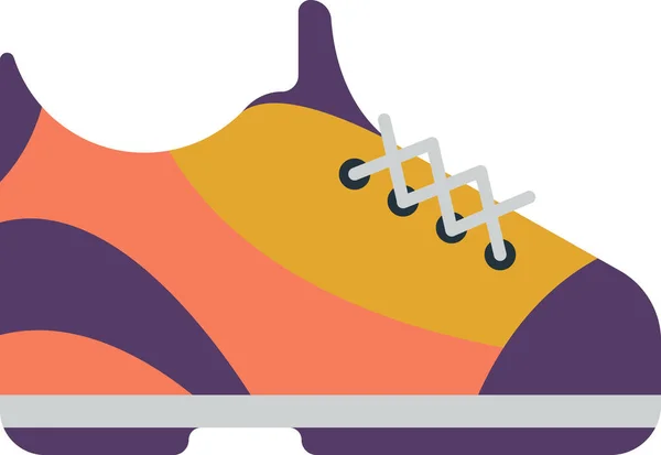 Ілюстрація Спортивного Взуття Мінімальному Стилі Ізольована Фоні — стоковий вектор