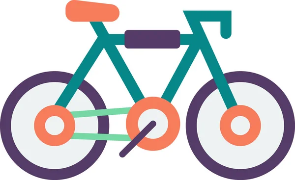 Ilustração Bicicleta Estilo Mínimo Isolado Fundo —  Vetores de Stock
