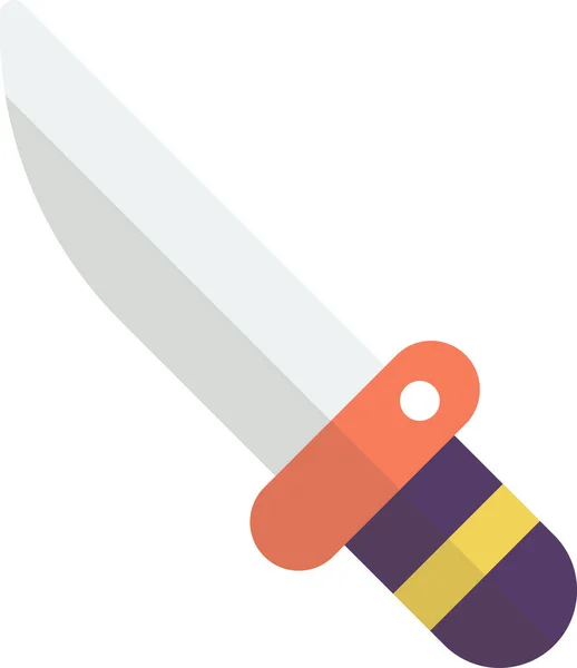 Ilustración Cuchillo Juguete Estilo Minimalista Aislado Sobre Fondo — Vector de stock