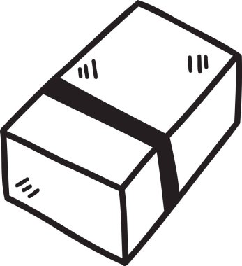 El Çizimi Silgi çizimi arkaplanda izole edildi