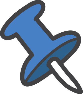 El çizimi sevimli kağıt iğne çizimi arkaplanda izole