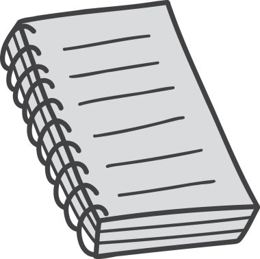 El çizimi rapor kağıdı çizimi arkaplanda izole