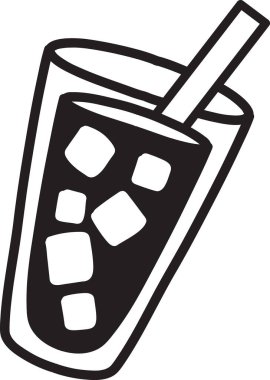 Arka planda izole edilmiş cam illüstrasyonunda el yapımı meyve suyu