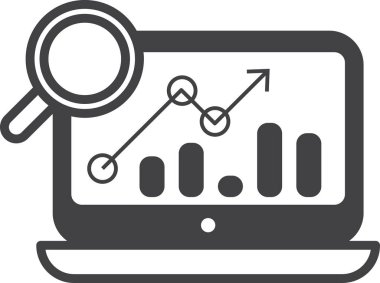 arkaplanda asgari biçimdeki grafik ve dizüstü resimleme