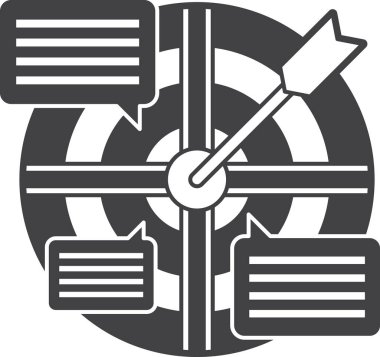 arkaplanda asgari biçimdeki hedefler ve iletiler gösterilsin