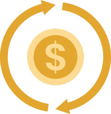 para birimi resimlemesi arka planda izole edilmiş minimal biçimdedir