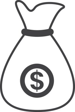 para çantası illüstrasyonları arka planda en az düzeyde izole edilmiş