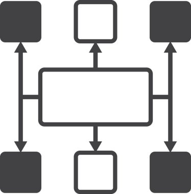 Arka planda asgari biçimde izole edilmiş strateji konsepti çizimi