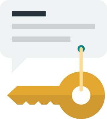 ev anahtarları ve sözleşme illüstrasyonları arka planda asgari düzeyde izole edilmiş