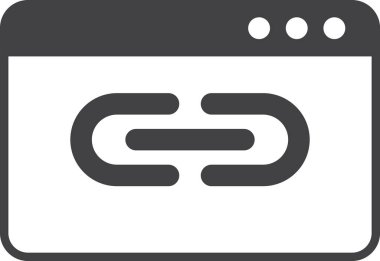 Arkaplanda izole edilmiş en az biçimdeki bağlantılar ve bağlantılar illüstrasyonu