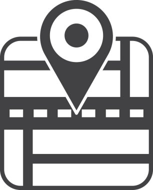 Arkadan izole edilmiş en az biçimdeki iğne ve haritalar