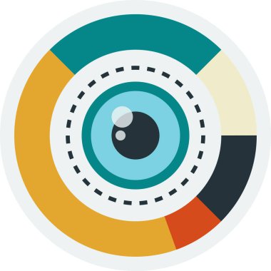 arka planda izole edilmiş en düşük biçimdeki elektronik gözler çizimi