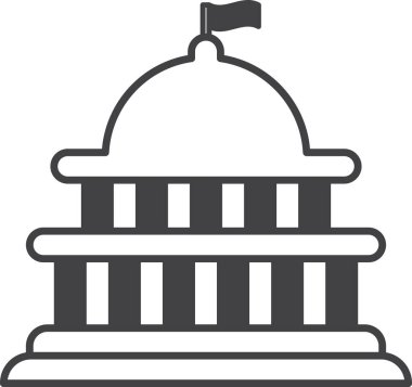 kubbe oluşturma illüstrasyonu arka planda izole edilmiş minimal biçim