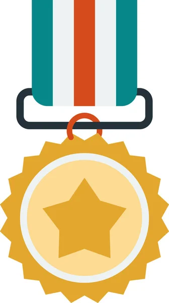 Medallas Logros Ilustración Estilo Minimalista Aislado Sobre Fondo — Vector de stock