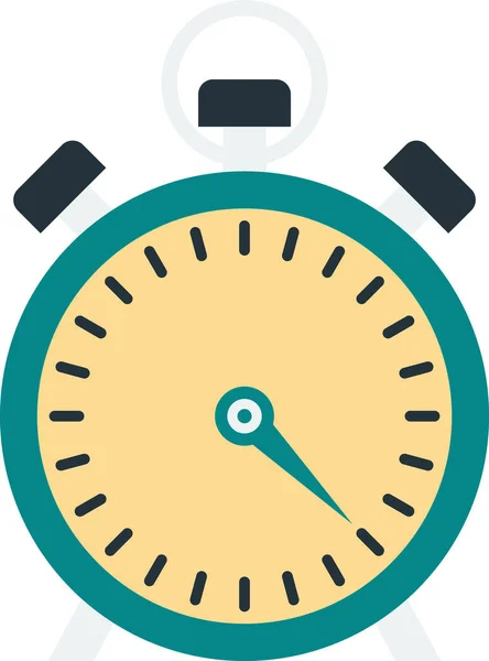 Illustration Chronomètre Dans Style Minimal Isolé Sur Fond — Image vectorielle