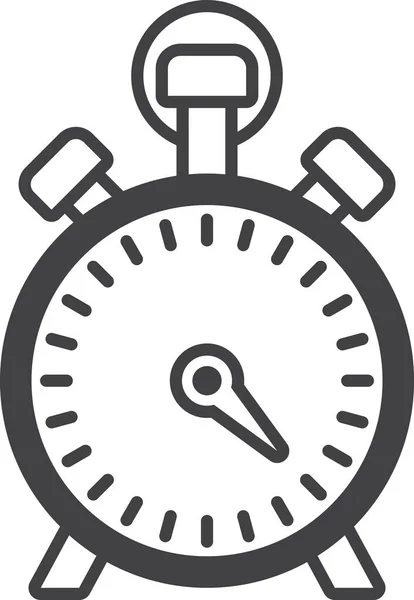 Stopwatch Illustratie Minimale Stijl Geïsoleerd Achtergrond — Stockvector