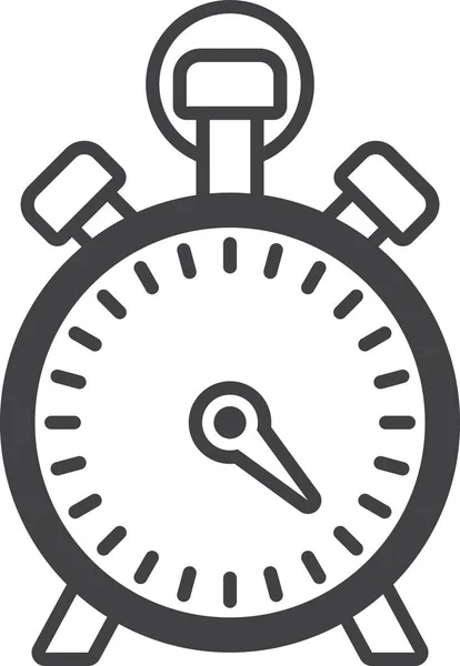 Stopwatch Ilustración Estilo Minimalista Aislado Sobre Fondo — Archivo Imágenes Vectoriales