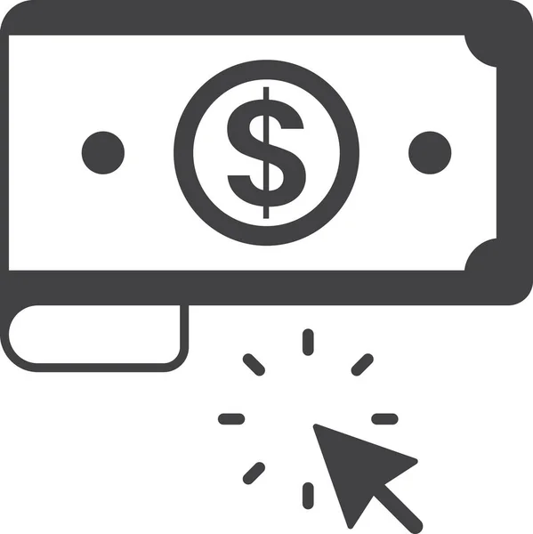 Χρήματα Και Εικονογράφηση Δρομέα Minimal Στυλ Που Απομονώνονται Στο Παρασκήνιο — Διανυσματικό Αρχείο