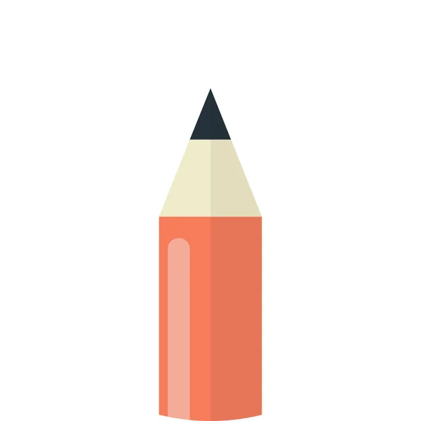 Illustration Crayon Dans Style Minimal Isolé Sur Fond — Image vectorielle