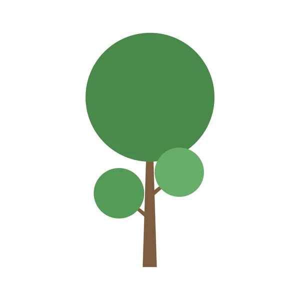 Icono Color Del Árbol Que Adecuado Para Negocio Moderno — Vector de stock