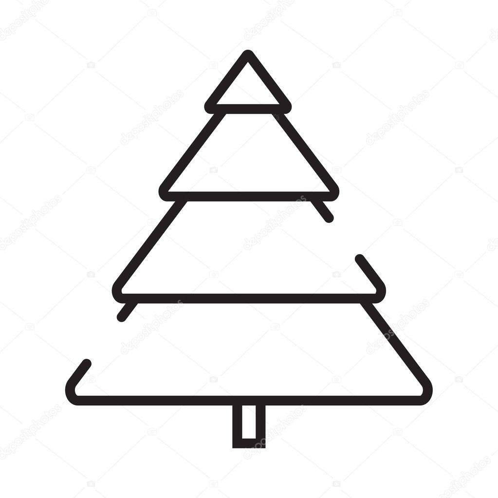 Tree line icon that is suitable for your modern business