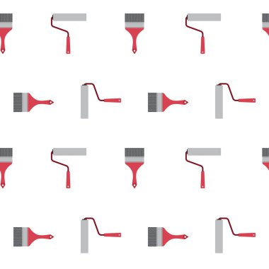 Boya silindirli arka planda pürüzsüz desen