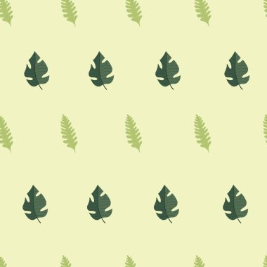 Yaprak arkaplanı olan pürüzsüz desen