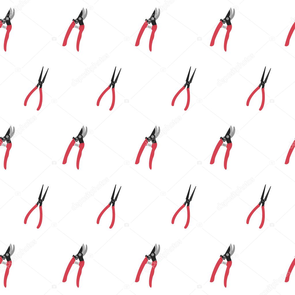 Seamless pattern with scissor background