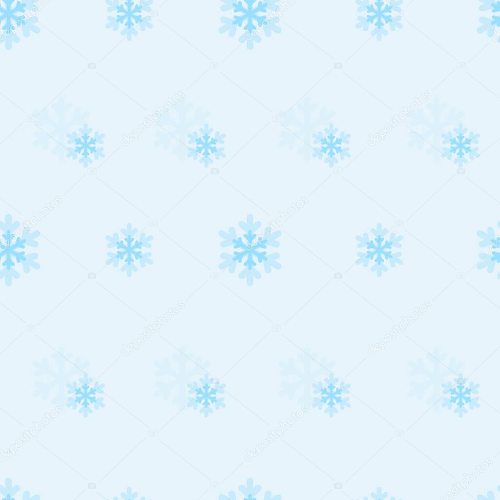 Seamless pattern with snowflakes background