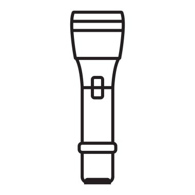 Modern işinize uygun bir el feneri çizgisi simgesi