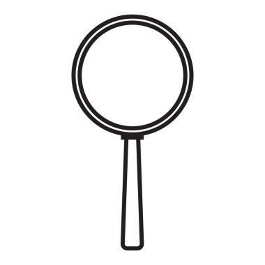 Modern işleriniz için uygun olan büyüteç çizgisi simgesi