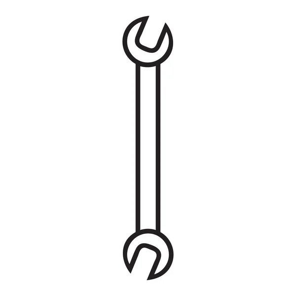 Wrench Line Icon Suitable Your Modern Business — Stock Vector